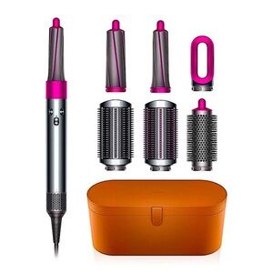 Dyson Airwrap in nickel and fuchsia